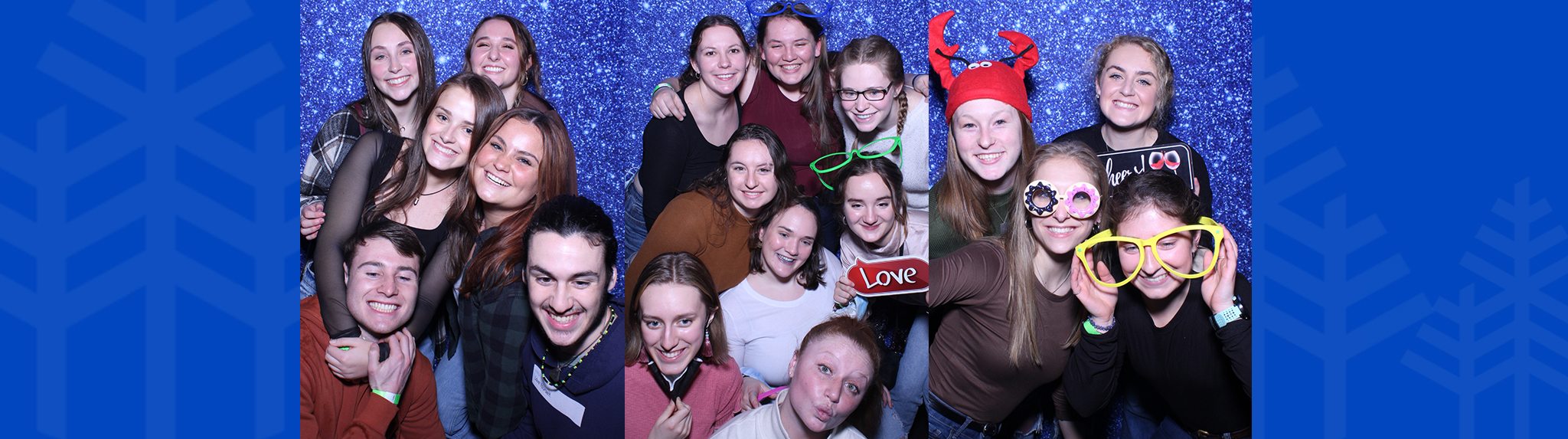 Groups of seniors celebrating 100 days until graduation