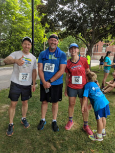 Racers at the Rairdon 5 K race in 2022