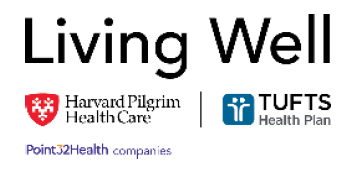 Living Well- Harvard Pilgrim Health Care/Tufts Health Plan logo
