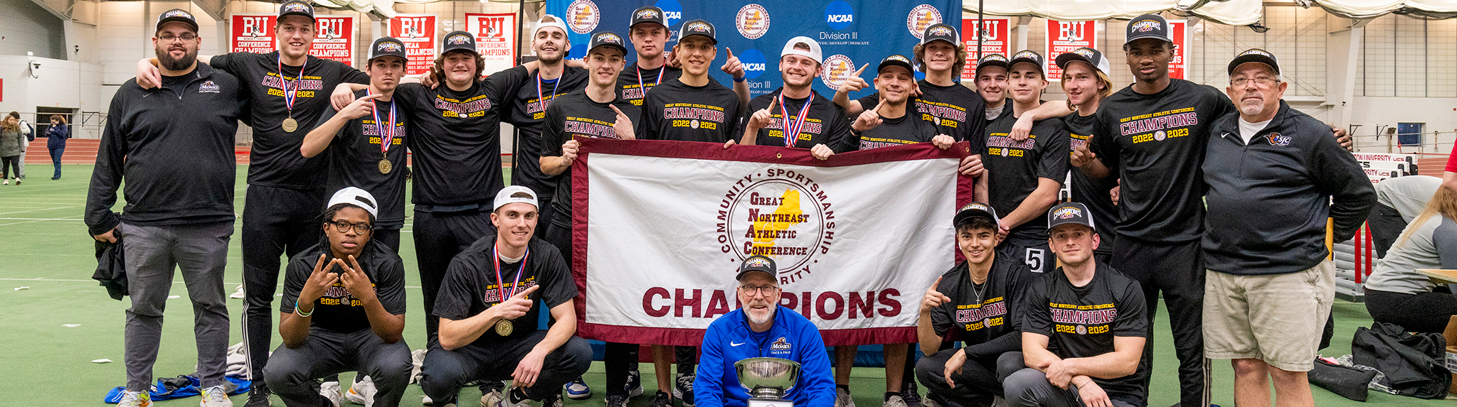 Men's Indoor Track & Field win GNAC championship!