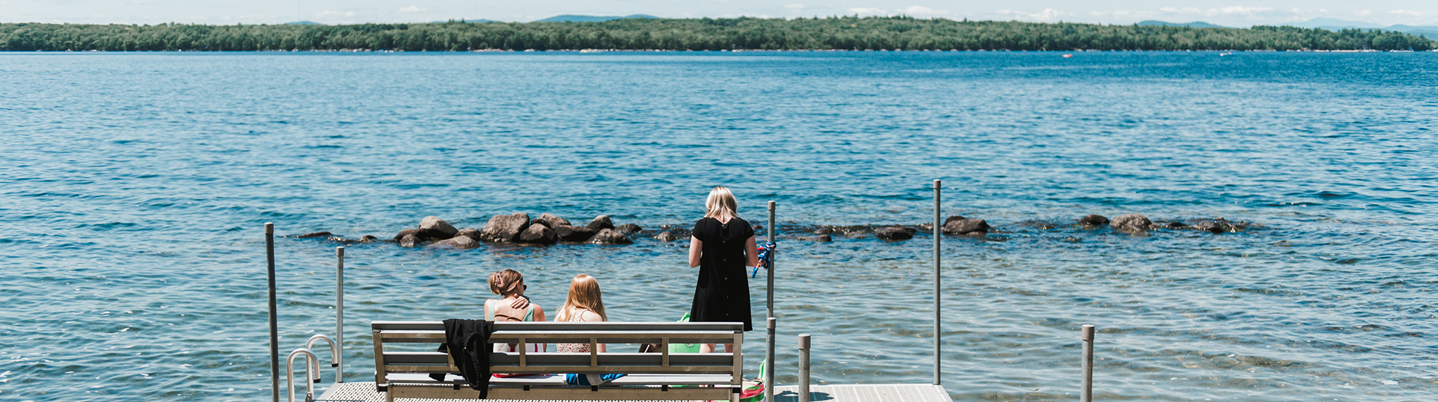 lakefront during summer